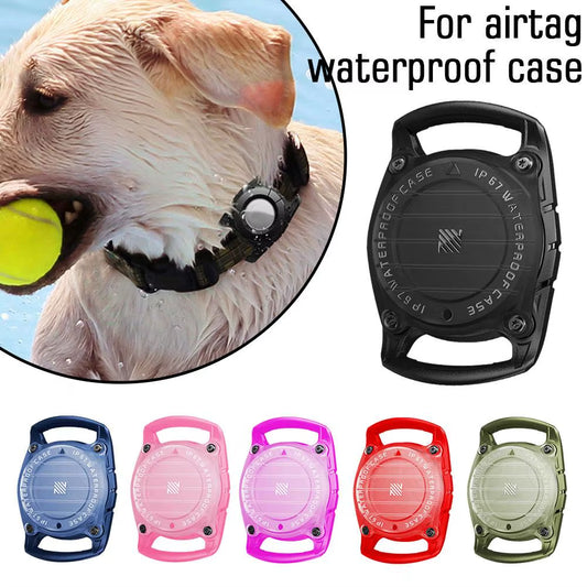 For Apple Case Dog Cat Collar GPS Finder IP67 Waterproof Protective Case for Apple Air Tag Tracker Holder
